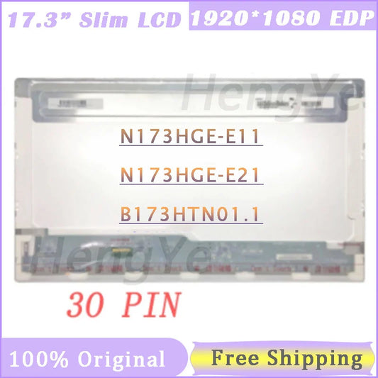Laptop LCD Screen 17.3 Inch B173HTN01.1 Fit N173HGE-E11 N173HGE-E21 for G74SX-A1 FX71/MSI GL72 GP72 GS70 MS-1795 30pins