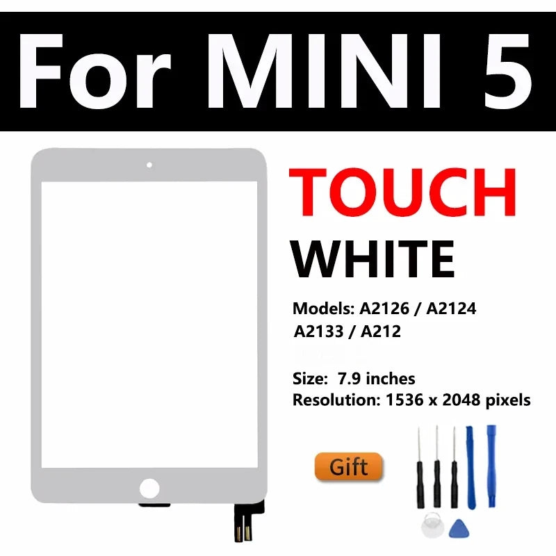 OEM LCD For APPLE iPad Mini 4 5 2015 2019 4th A1538 A1550 A2124 A2126 Display Touch Screen Digitizer Panel Assembly Replacement  iPad repair parts