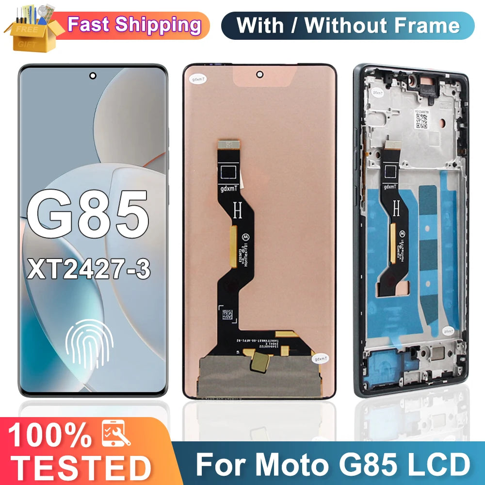 6.67" OEM For Motorola Moto G85 LCD For Moto G85 XT2427-3 Display LCD Screen Touch Digitizer Assembly With Fingerprint Motorola phone repair parts