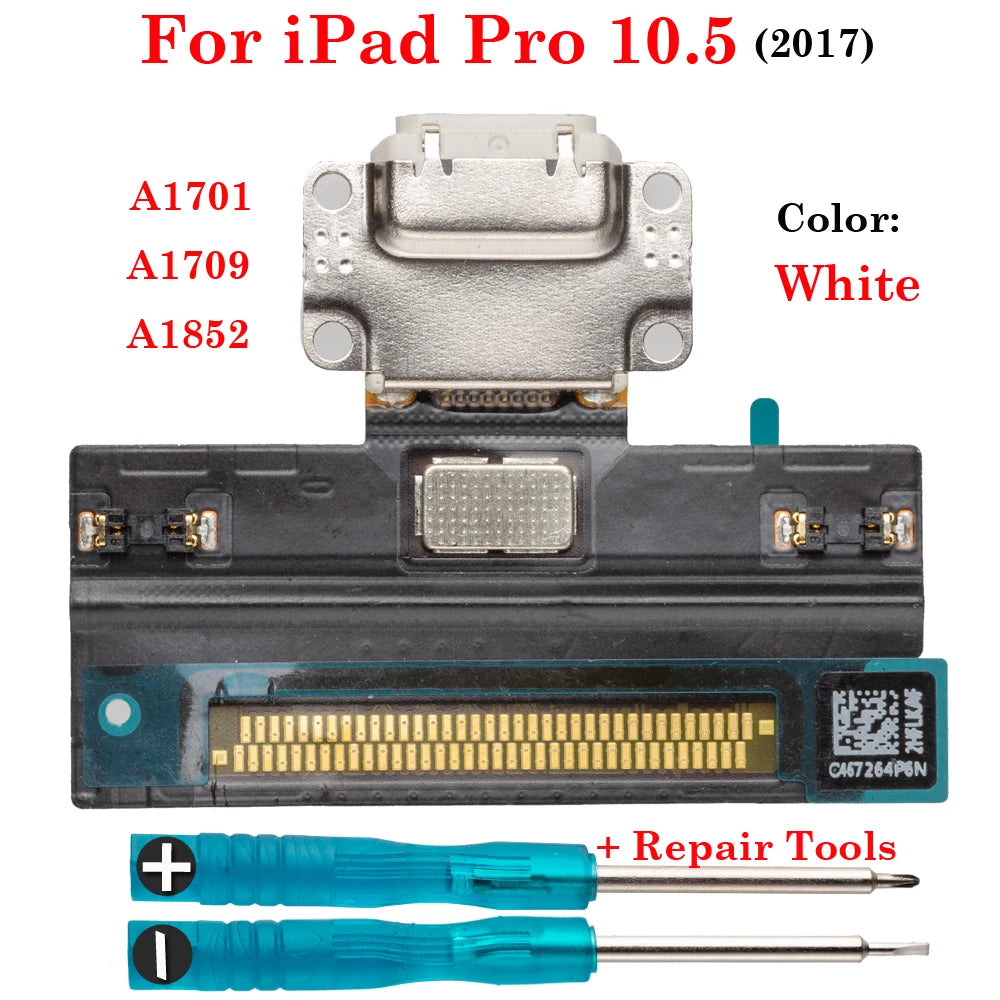 Dock Connector Data Plug Jack Socket USB Charging Port Flex For iPad Air 3 Pro 10.5  A1701 A1709 A1852 A2123 A2152 A2153 A2154 iPad tablet repair parts