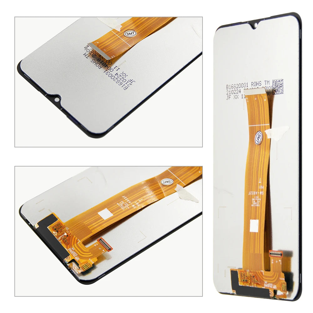 for Samsung M02 Screen Replacement, Samsung Galaxy M02 M022 M022F M022F/DS Lcd Display Digital Touch Screen Assembly with Frame Samsung phone repair parts