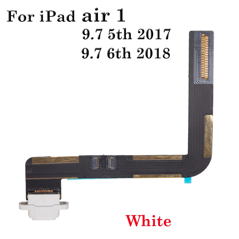 10-50Pcs Charger Dock Jack Socket Connector Data Flex Cable For iPad 5 6 7 8 9 air 1 2019 2020 2021 2017 2018 USB Charging Port iPad tablet repair parts