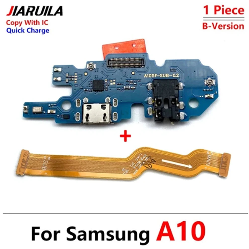 10Pcs, USB Charger Charging Dock Port Connector Main Flex Cable For Samsung A10 A20 A30 A50 A70 A31 A51 A71 A10s A20s A30s A21s Samsung phone repair parts