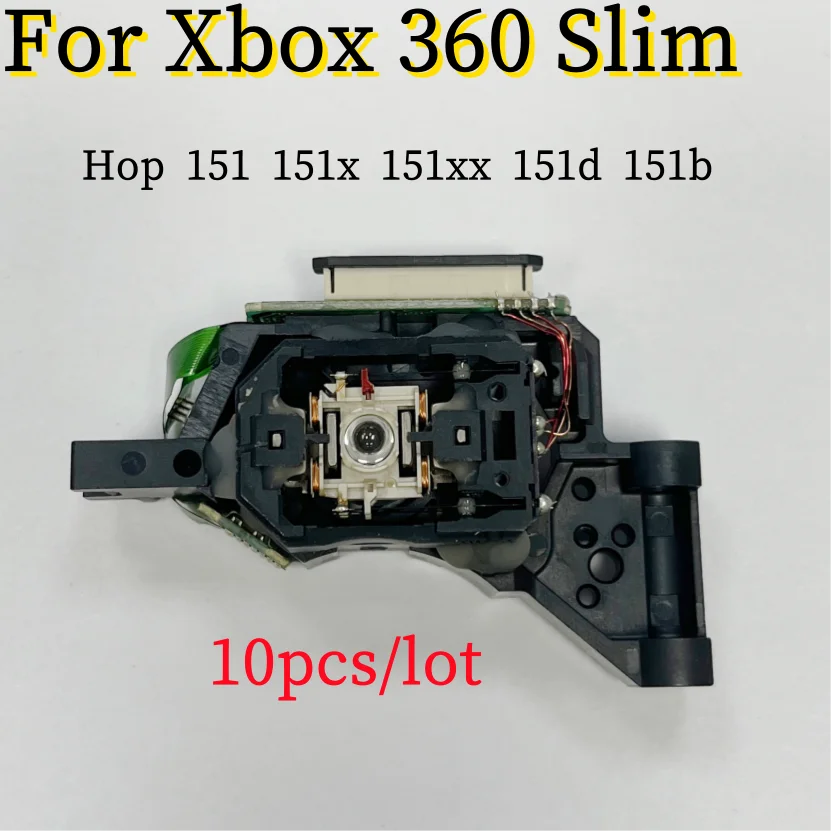 10PCS High Quality Hop 151 15x 151d 151x 15xx Driver Laser Lens for Xbox 360 Slim Optical Pickup HOP G2R2 15XX DVD Reader Head Game console repair parts