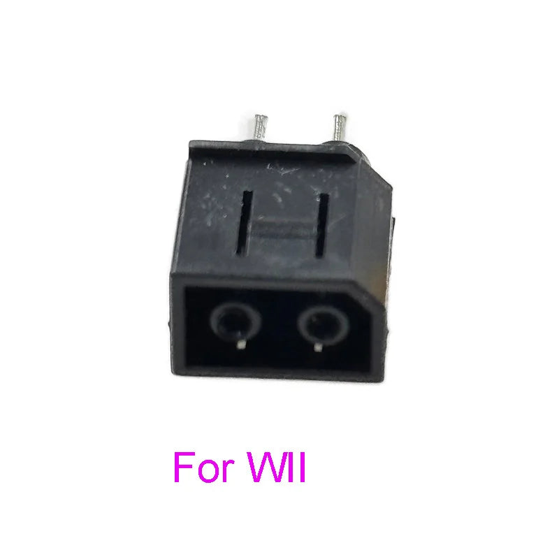 2PCS DIY Male Charging Plug Connect Port Socket Interface Connector  for Wii &  Power Supply Charger Game console repair parts