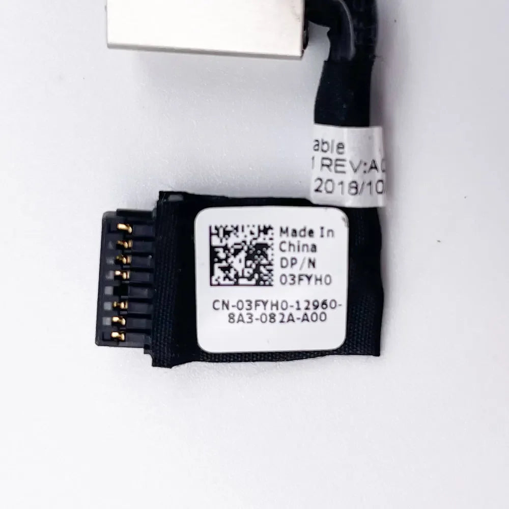 For Dell Inspiron 7380 7373 7370 P83G Laptop DC Power Jack DC-IN Charging Flex Cable 03FYH0 450.0B502.0011 Dell laptop repair parts