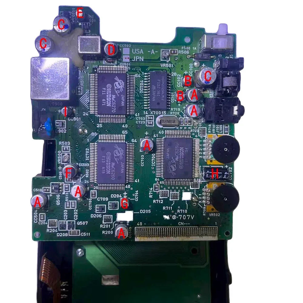 1-3 Sets TurboExpress / For PC Engine GT Capacitor Kit Board Mainboard Capacitor Repair Replacement Game console repair parts