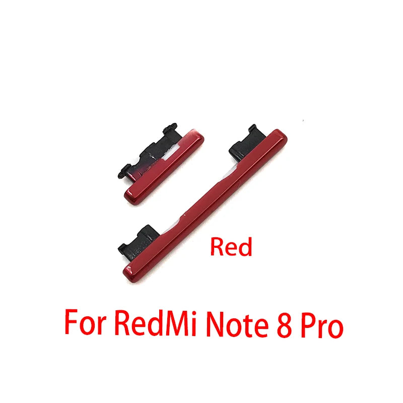 For Xiaomi Redmi Note 7 Pro SIde Volume Button + Power ON / OFF Buttton Key Set For Redmi Note 8 9 9S Pro Replacement Parts Xiaomi  Xiao mi phone repair parts