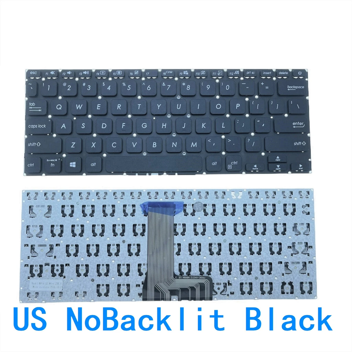 New US Russian Spanish Language  Backlit Keyboard For ASUS Vivobook 14 X409 X409F X409D X409U X409UA X409FA FL X409JA  ASUS laptop repair parts
