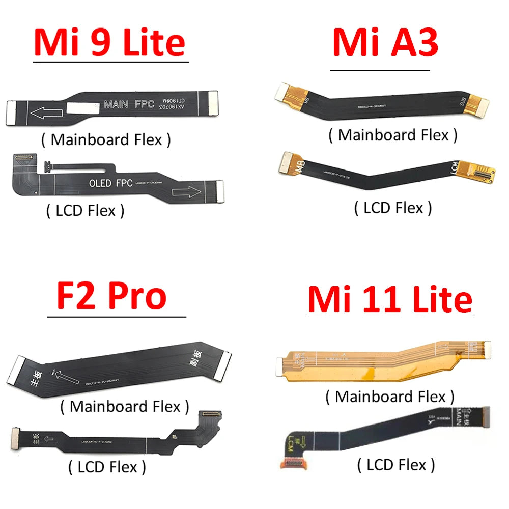 New For Xiaomi Mi A3 9 9T 11 Lite F2 Pro Redmi Note 9 10 10s 11 Pro LCD MainBoard Motherboard Connector Main Board Flex Cable  Xiaomi  Xiao mi phone repair parts