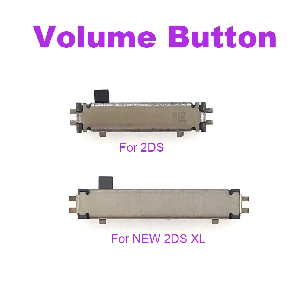 1-3-10pcs For NEW 2DS XL New2DSLL For 2DS Game Console Volume Adjustment Switch Key Slide Button Repair Parts Game console repair parts