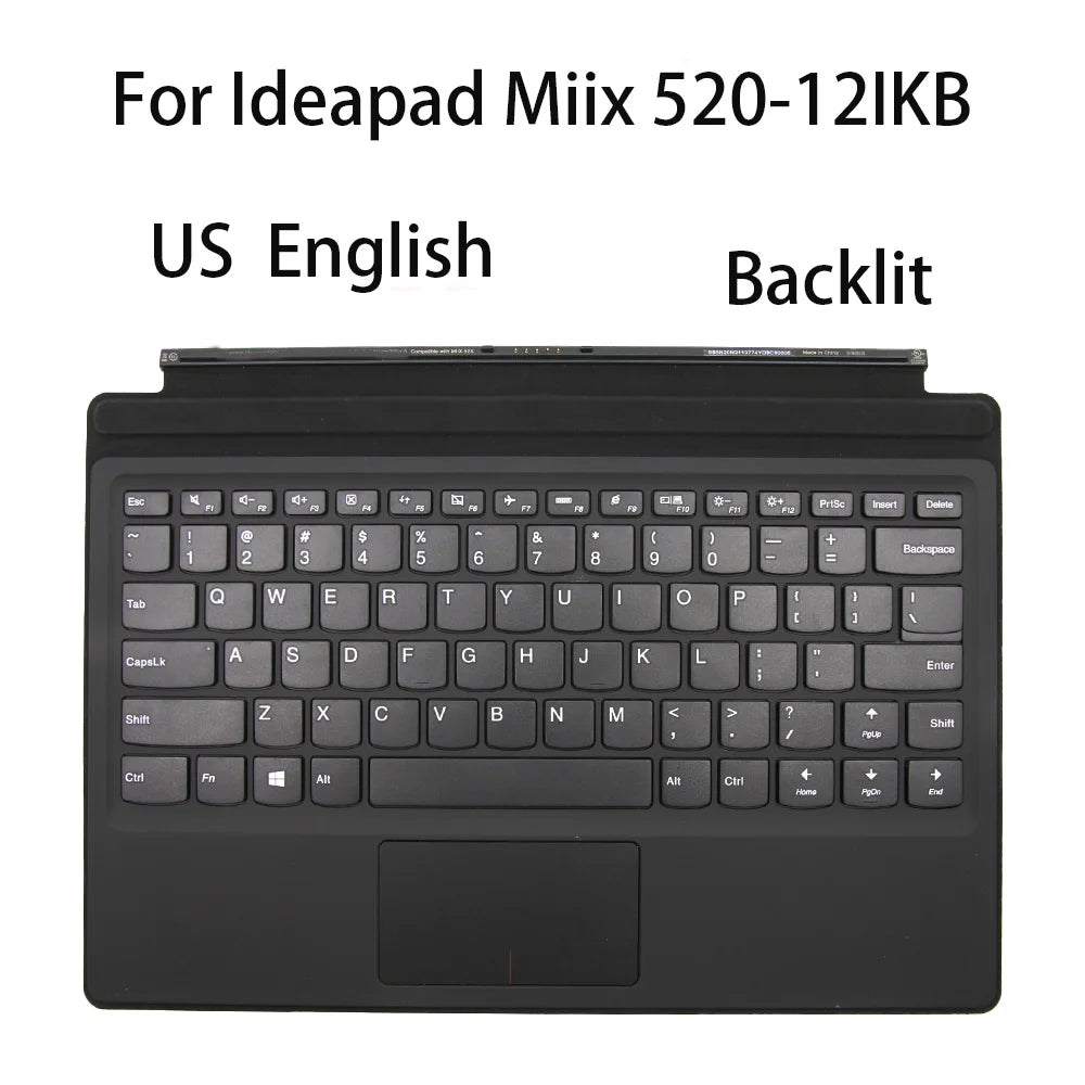 New For Lenovo Miix 510-12IKB Laptop with keyboard USA English Backlight  5N20N21161 Lenovo laptop repair parts