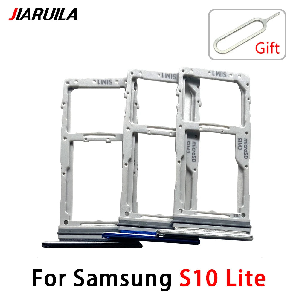 New SiM Tray For Samsung S10 Lite SIM Card Slot SD Card Tray Holder Adapter Samsung phone repair parts