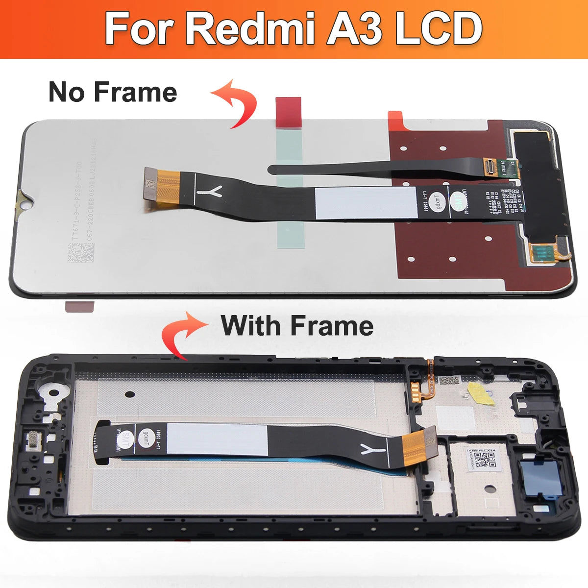 6.71'' 23129RN51X Display 90Hz For Xiaomi Redmi A3 LCD Display Touch Screen Digitizer Assembly Replacement Parts Xiaomi phone repair parts