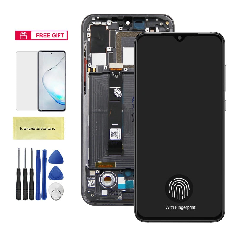 6.39'' Super Amoled Mi9 Screen for Xiaomi Mi 9 Lcd display With Touch Screen Digitizer Assembly For Xiaomi9 M1902F1G Lcds Xiaomi phone repair parts