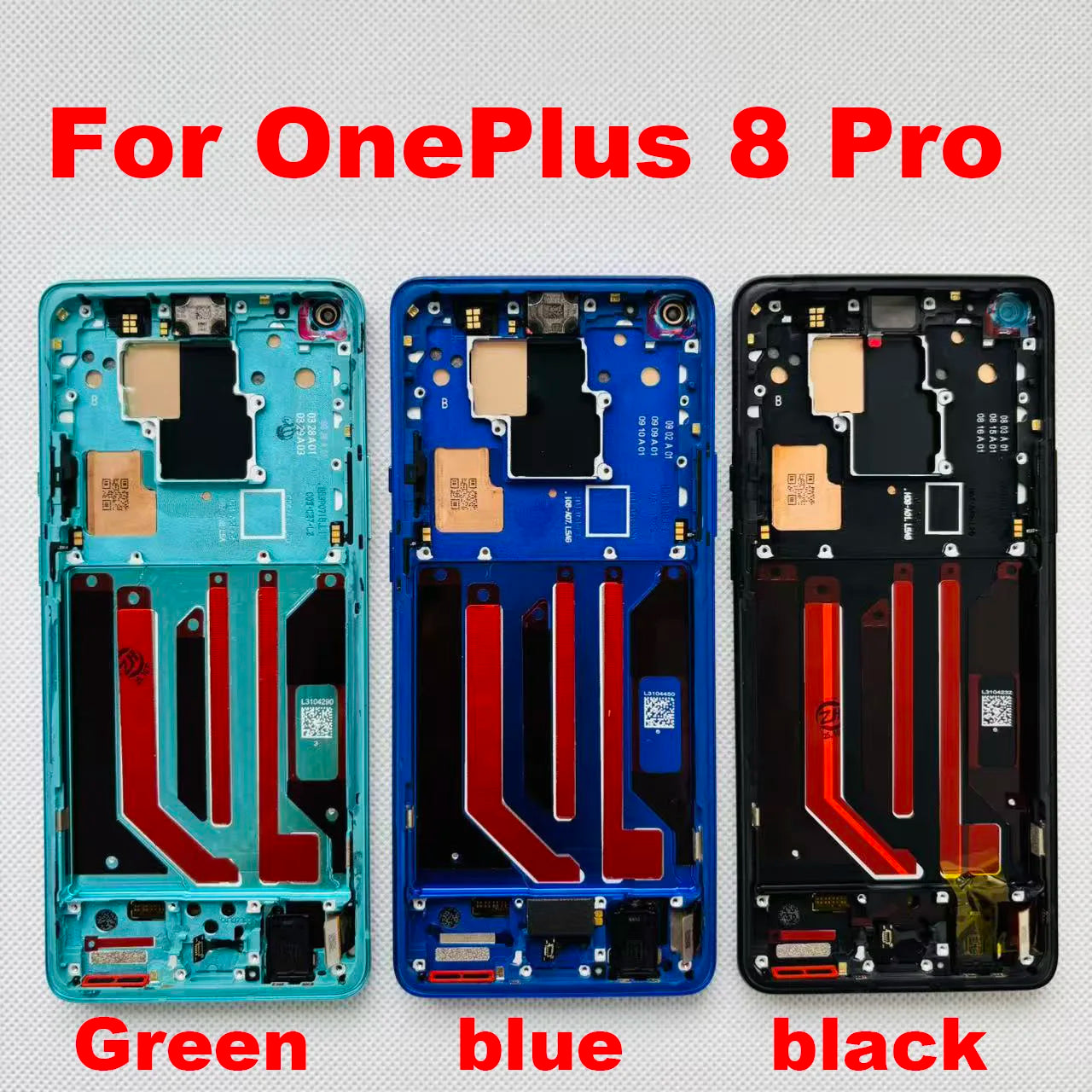 Original LTPO AMOLED 6.78'' Replacement For OnePlus 8 Pro LCD Display IN2023, IN2020, IN2021, IN2025 Touch Screen Assembly Parts  OnePlus phone repair parts