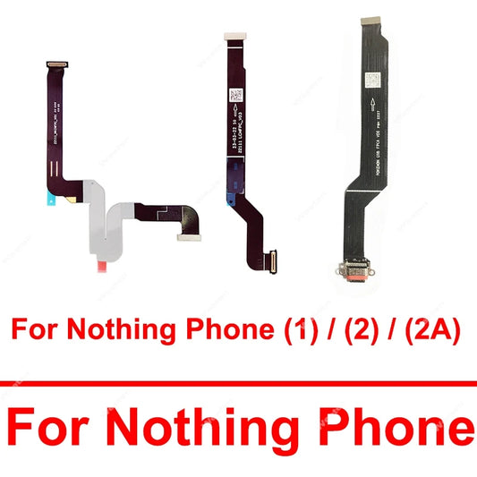 USB Charger Port Flex Cable For Nothing Phone 1 2 2A Motherboard Flex Cable Mainboard LCD Screen Flex Cable Connector Parts  Other Brand phone repair parts