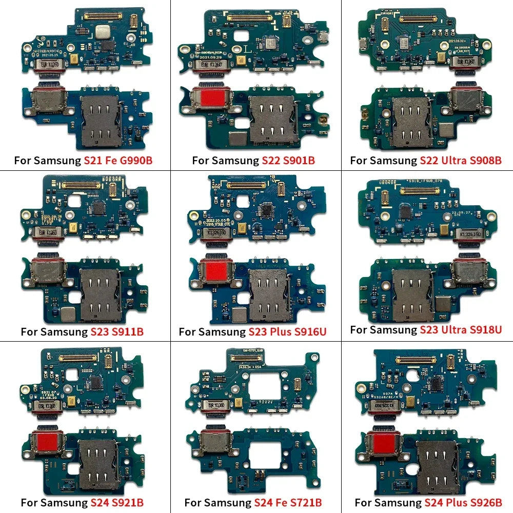 USB Charger Charging Dock Port Connector Flex Cable For Samsung S21 S22 S23 S24 S25 S26 Plus Ultra Fe 5G S911B S911U S921B Samsung phone repair parts