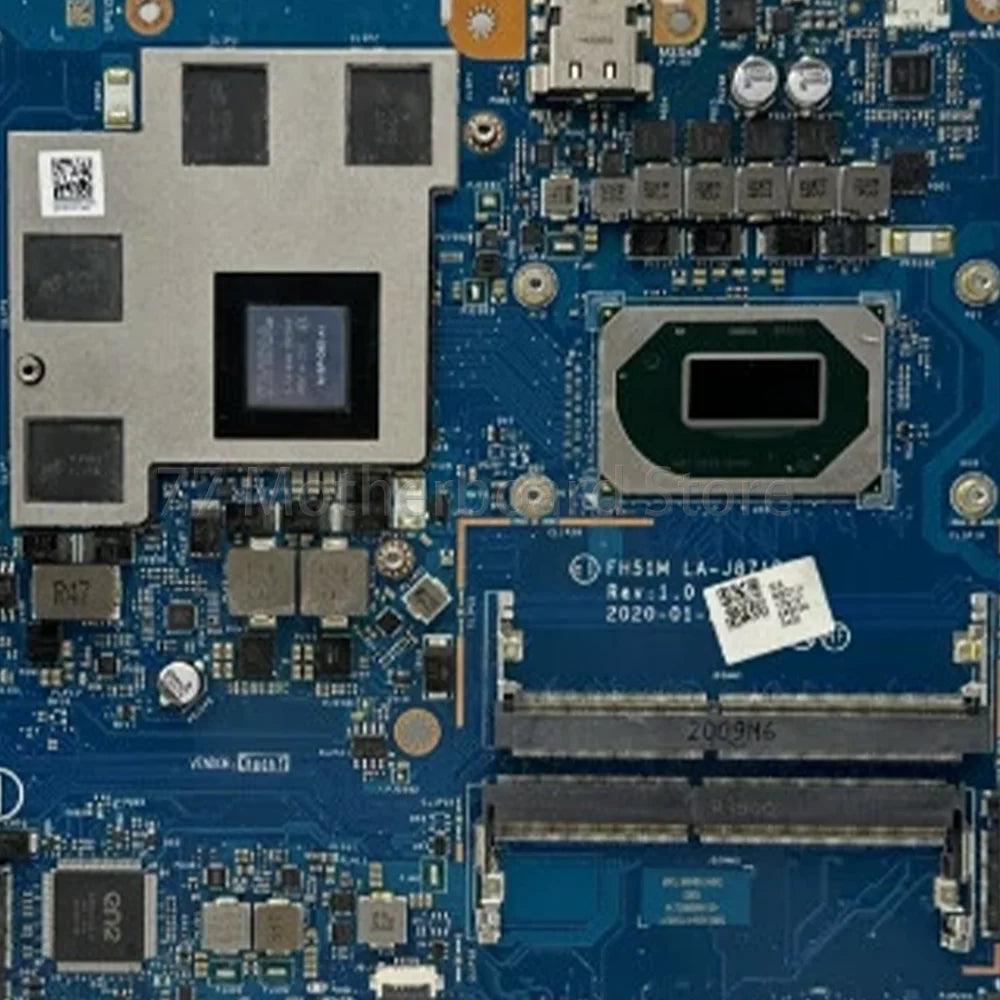 Laptop Motherboard FH51M LA-J871P For Acer AN517-52 AN515-55 With CPU i5-10300H i7-10750H GPU GTX1650 GTX1650Ti 4G 100% Tested Acer laptop repair parts