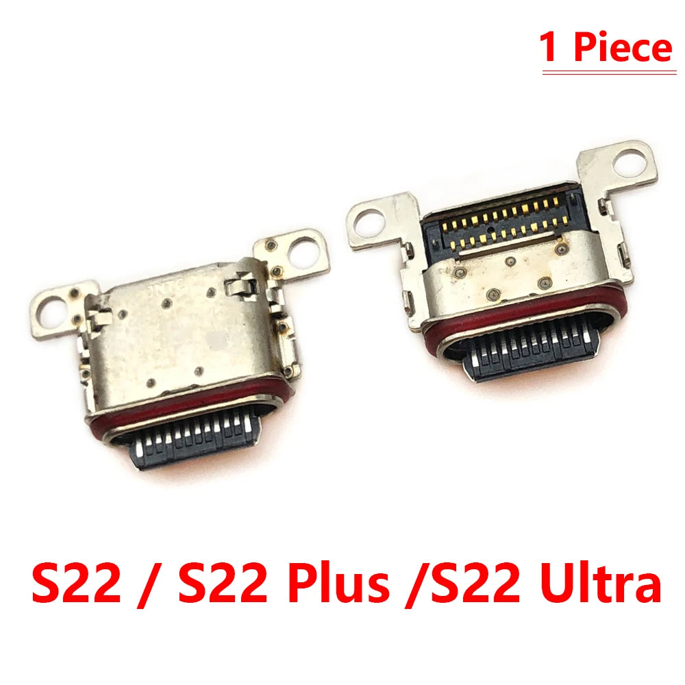 2Pcs, USB Connector Charging Port Jack Plug For Samsung S20 S10 S21 S22 S23 S24 S25 Plus Ultra S10e Samsung phone repair parts