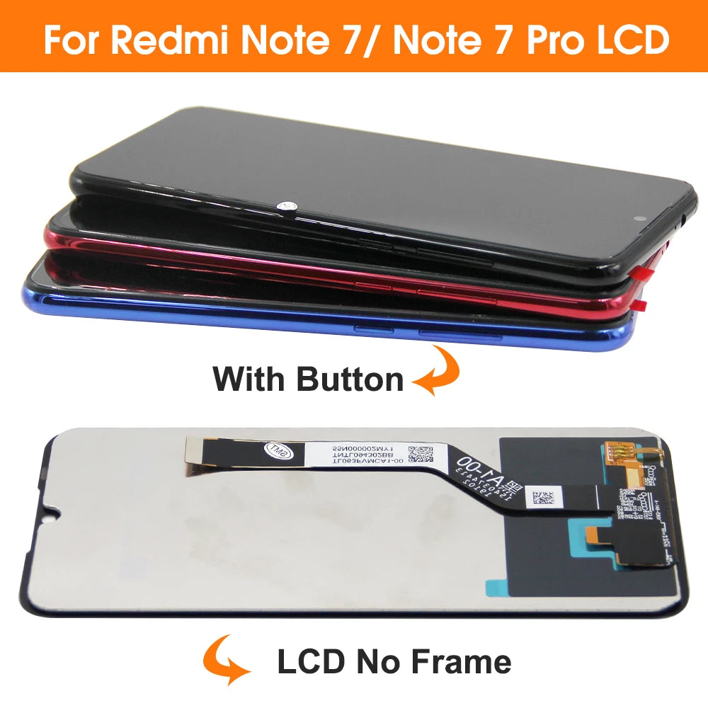 Display Screen for Xiaomi Redmi Note 7 M1901F7G LCD Display Touch Screen Digitizer with Frame for Redmi 7 Redmi7 Replacement Xiaomi phone repair parts