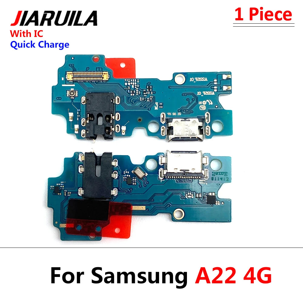10Pcs USB Charge Port Dock Connector Charging Board Flex Cable For Samsung A03 Core A02 A02s A03s A13 A12 A22 A32 A33 A53 4G 5G Samsung phone repair parts