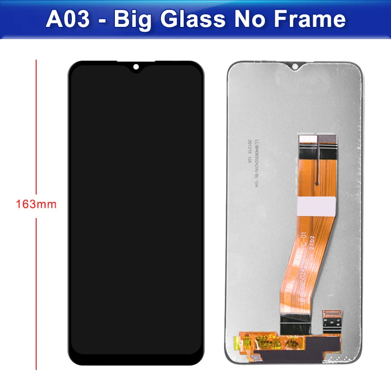 6.5'' A03 Screen With Frame Replacement, for Samsung Galaxy A03 A035 A035F A035F/DS Lcd Display Touch Screen Digitizer Assembly Samsung phone repair parts