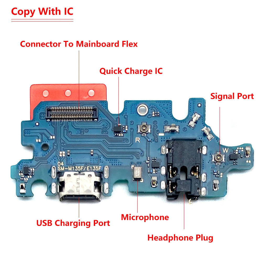 For Samsung A13 A13s A14 A24 A54 A23 A34 A42 4G 5G A04 A04s A04E USB Charging Port Micro Dock Connector Board Flex Cable Samsung phone repair parts