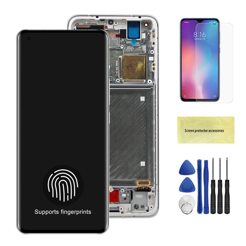 6.81" Screen for Xiaomi Mi 11 Ultra M2102K1G M2102K1C Lcd Display Digital Touch Screen with Frame for Mi11 Ultra Replacement Xiaomi phone repair parts