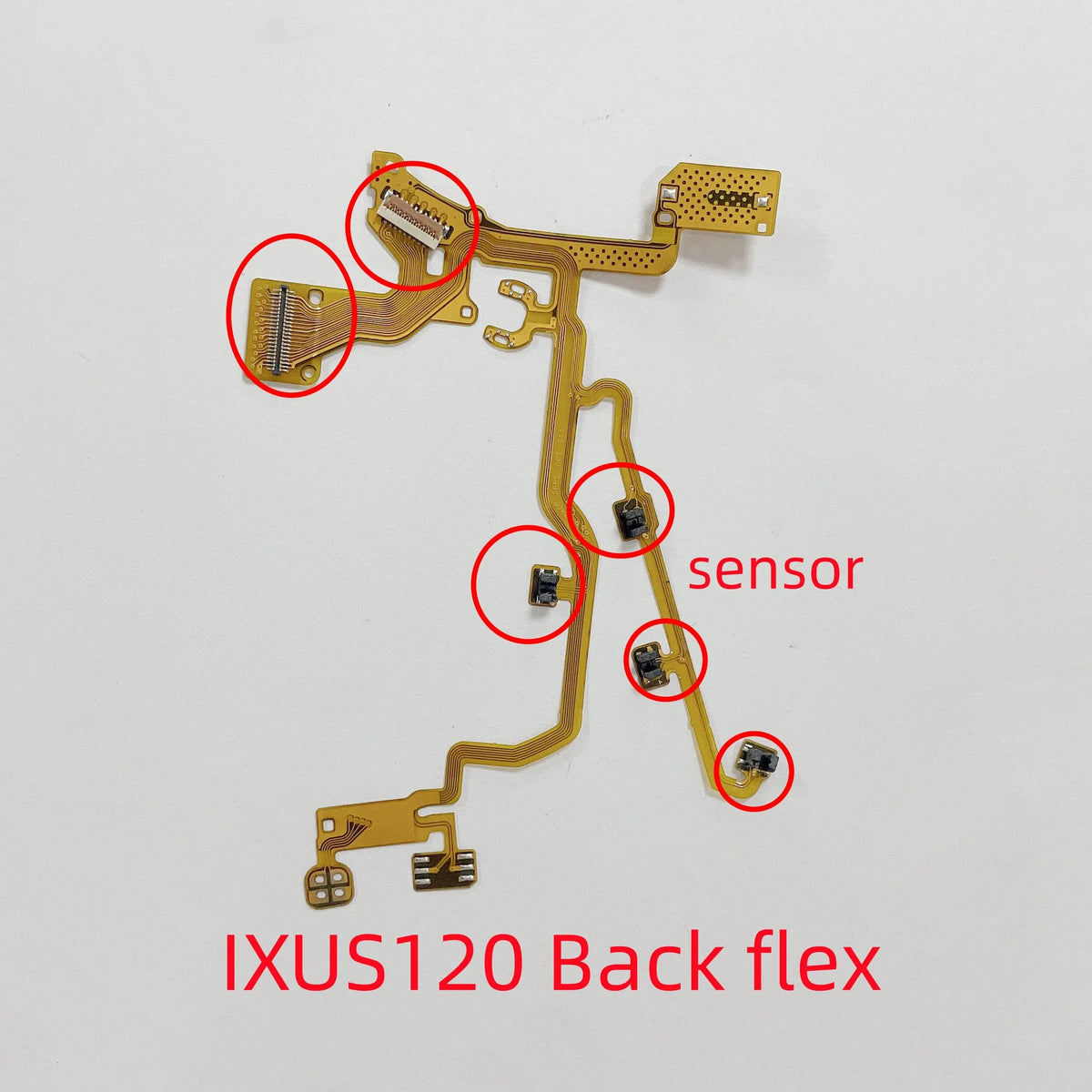 New IXUS120 Camera Lens Back Flex Cable With Sensor for Canon IXUS120 ixus120 Lens Cable Repair Parts Digital Camera repair parts