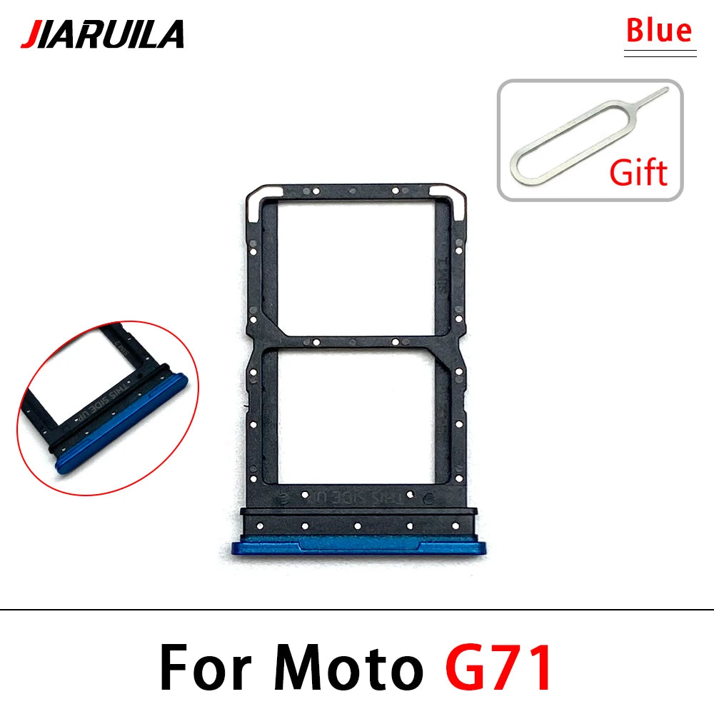 10Pcs, New For Motorola Moto G31 G51 G71 G22 G32 G52 G62 G72 Micro Nano SIM Card Holder Tray Slot Holder Adapter Socket Motorola phone repair parts
