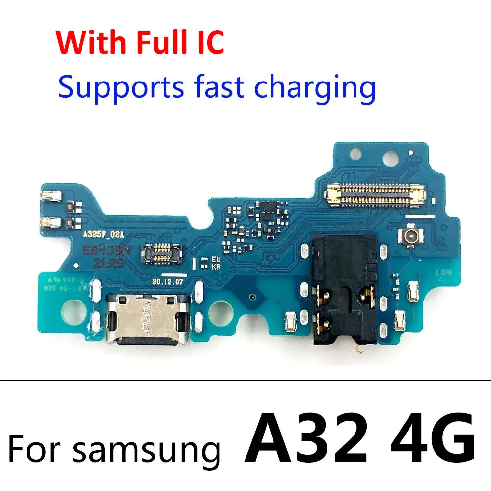 For Samsung A02 A12 A22 A32 A52 A72 A52s A03 A03s A04E 4G 5G USB Charging Port Dock Charger Connector Board Flex Cable Samsung phone repair parts