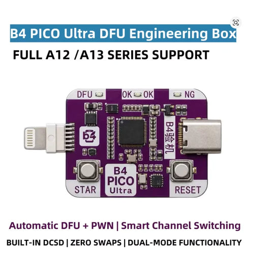 Next-Gen B4 PICO Ultra DFU Engineering Box Support One Click DFU Data one-click Restart Enter Recovery Mode For Moible Phone Rep Professional Repair Tools