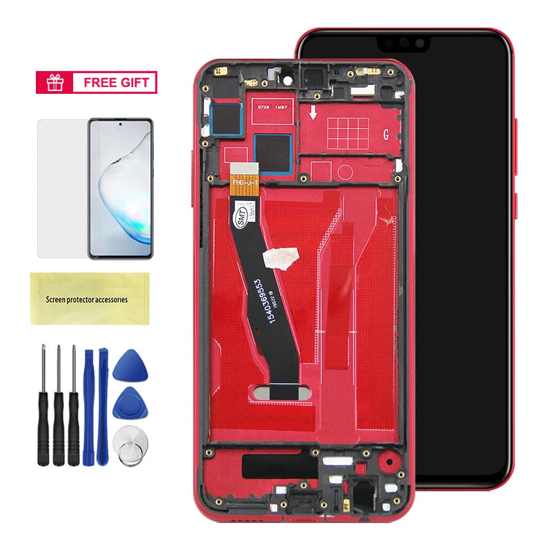 6.5" Display Screen Replacement for Honor 8X JSN-L11 JSN-L21 L22 Lcd Display Digital Touch Screen With Frame for Honor 8X Honor phone repair parts