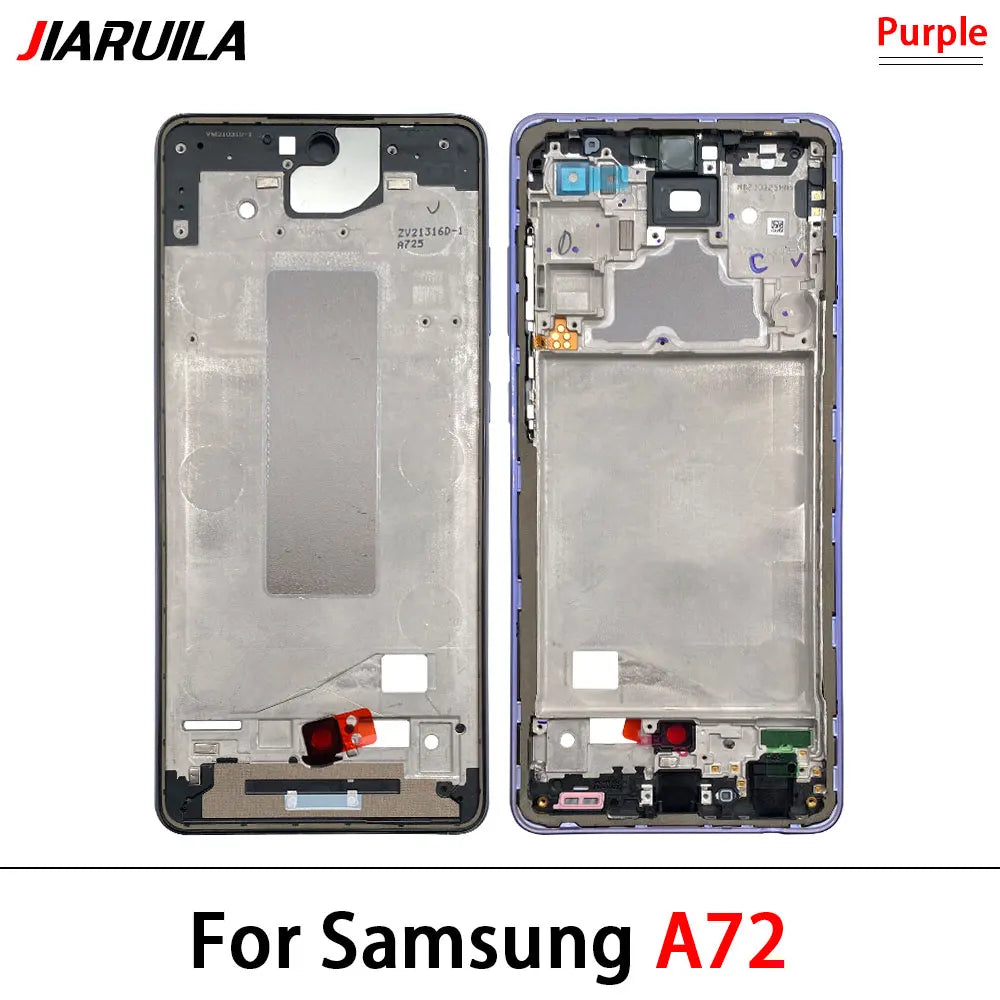 New Front Housing LCD Display Frame For Samsung A02 A02s A12 A22 A32 A52 A52s A72 4G 5G Housing Middle Frame Bezel Plate Cover Samsung phone repair parts