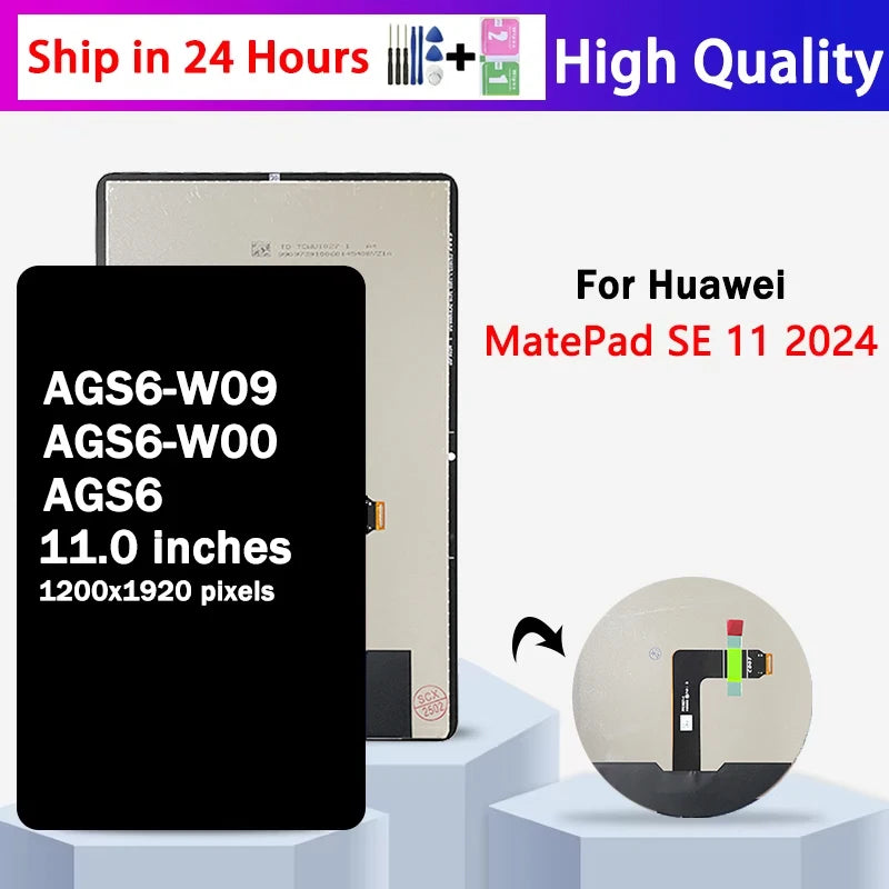 AGS6-W09 AGS6-W00 AGS6 Premium Lcd For Huawei MatePad SE 11 2024 Display Touch Screen Digitizer Panel Assembly Tablet repair parts