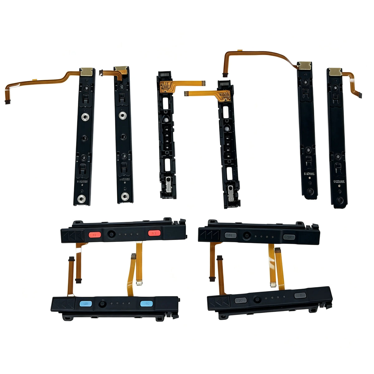 10Sets for NS Switch/Switch OLED Joycon Left Right Slide Rail Console Sensor Flex Cable Metal Track Sliders Rail Railway  Game console repair parts