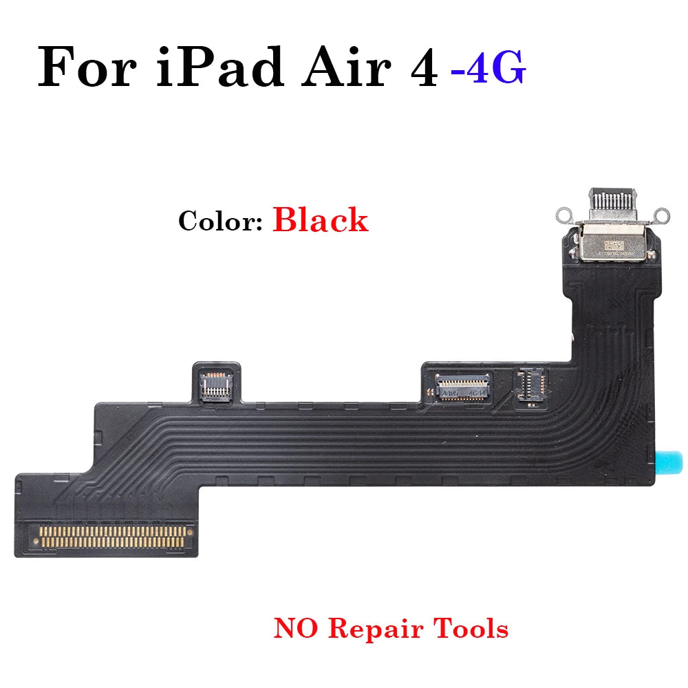 10Pcs Charging Port Flex Cable For iPad Air 4  Air 5  4G WIFI Version USB Charger Port Dock Connector Plug Socket Jack Ribbon iPad tablet repair parts