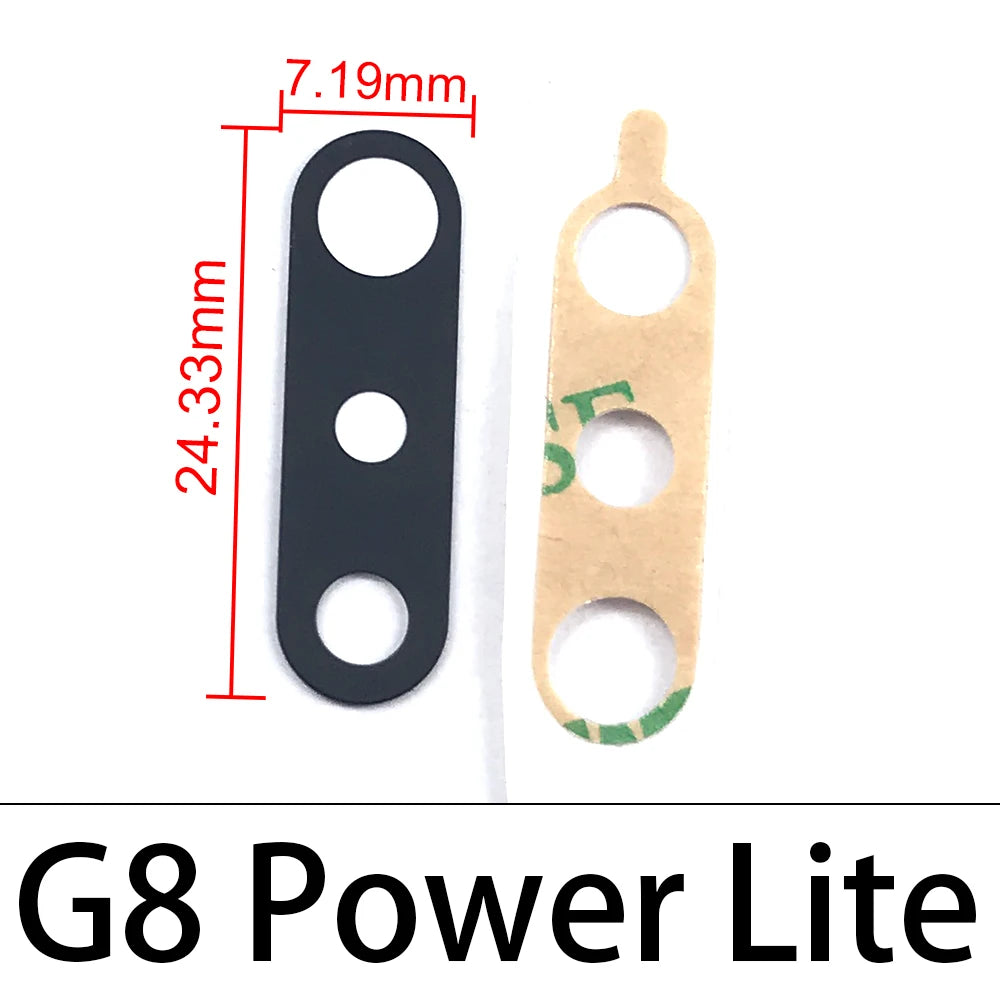 10Pcs/Lot,  Camera Glass For Motorola Moto G8 G9 Plus Play Power Lite Rear Back Camera glass Lens With Glue Adhesive Motorola phone repair parts