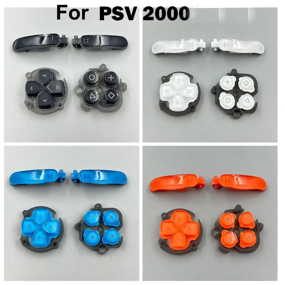 1PC For PSVita 2000 White Black  L R Trigger Button For PSV2000 Replacement Cross Function Button Game console repair parts