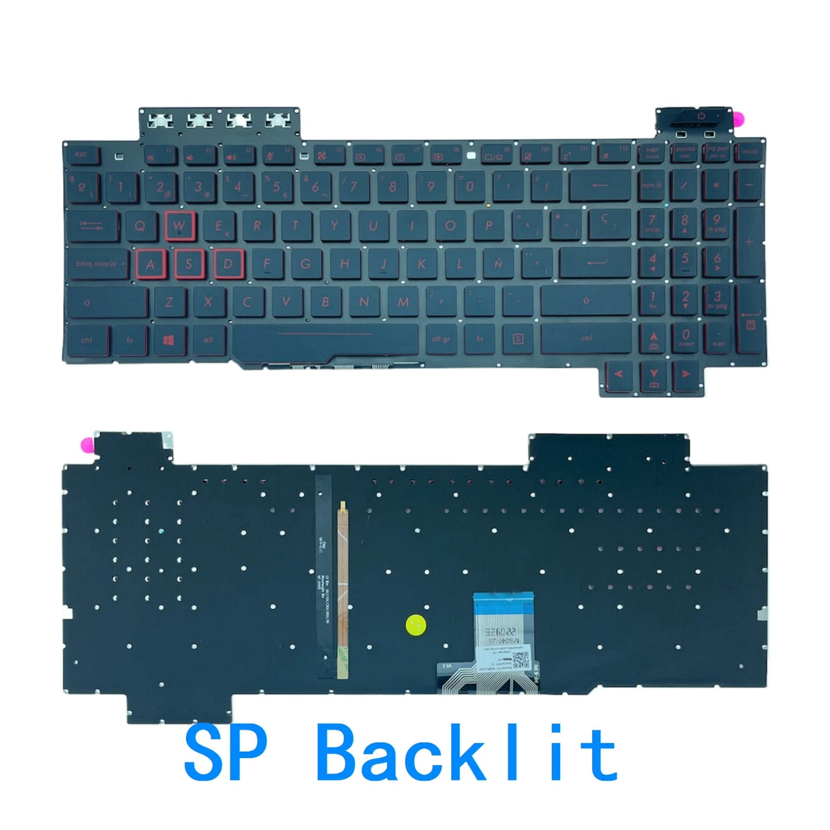 New US Russian Spanish Language  RGB Keyboard For ASUS ROG FX504 FX504GD FX504GE FX504GM FX80 FX80GM FX505 FX86 FX705 ASUS laptop repair parts