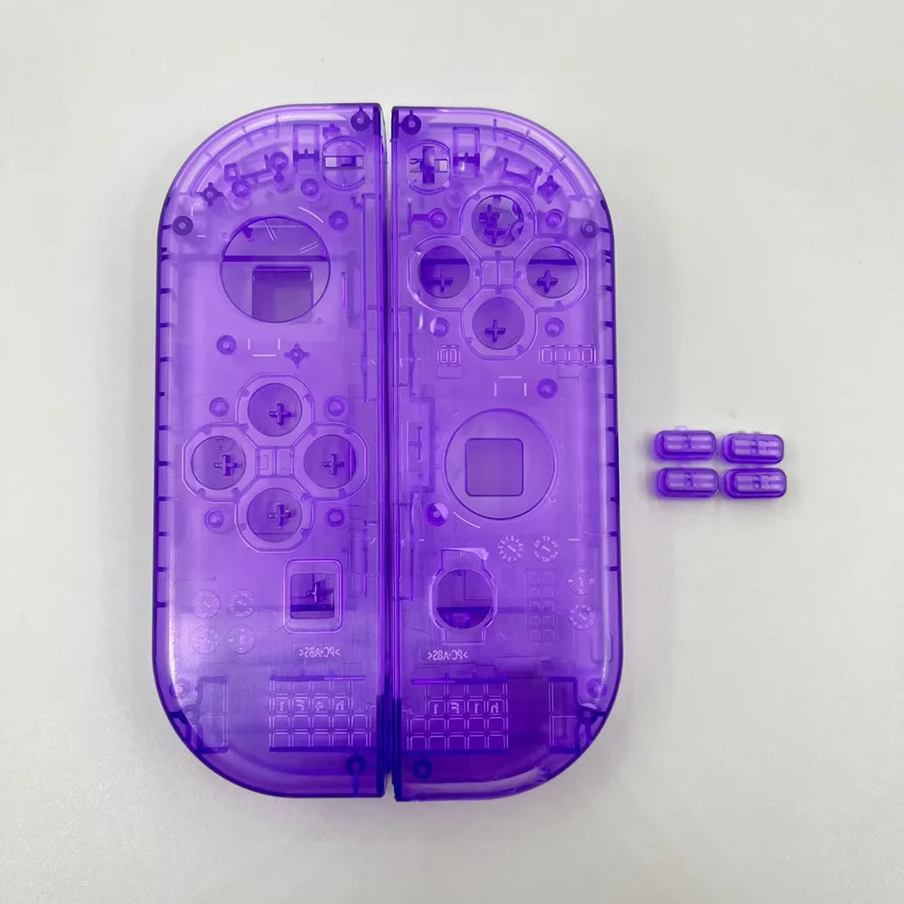 For Switch Oled Replacement Clear Transparent Shell Cover  SL SR Buttons for Nintendo Switch NS Joy Con  Controller Housing Case Game console repair parts