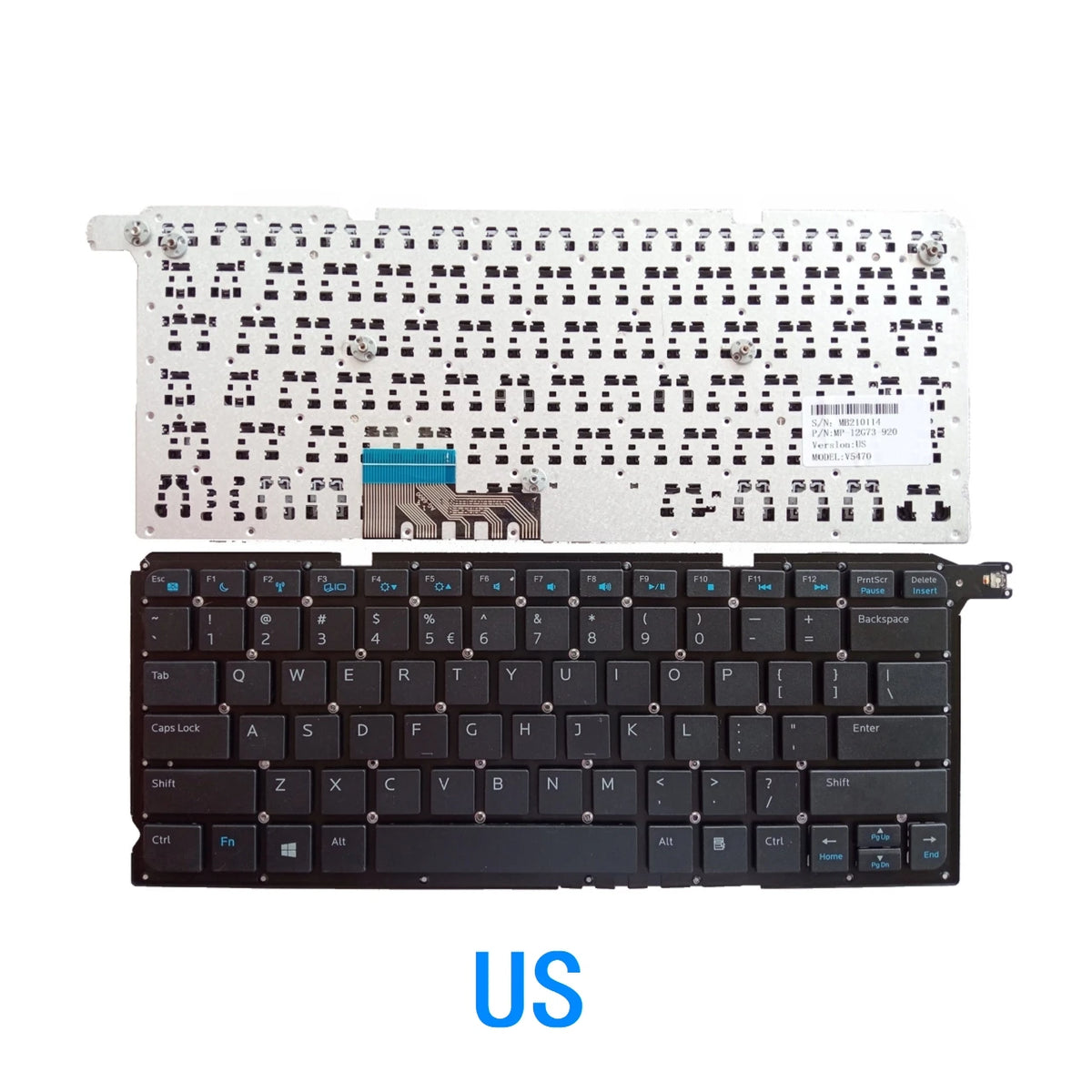 New US Russian Spanish Arab Brazil Language  Keyboard For Dell Vostro 5460 V5460 V5480 P41G 14-5439 5470 5470R MP-12G7Dell laptop repair parts