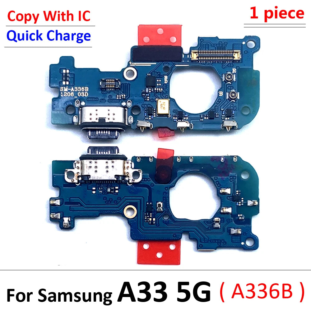 USB Charging Port Board Flex Cable Connector For Samsung A33 5G A336 A336B Microphone Module Samsung phone repair parts