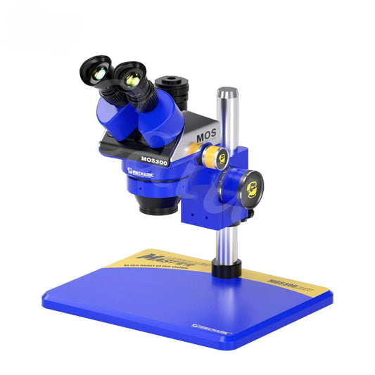 MECHANIC MOS Series HD Electronic Magnified 6-45X Continuous Zoom Stereo Trinocular/Binocular Industrial Microscope CTV Adaptor Professional Repair Tools