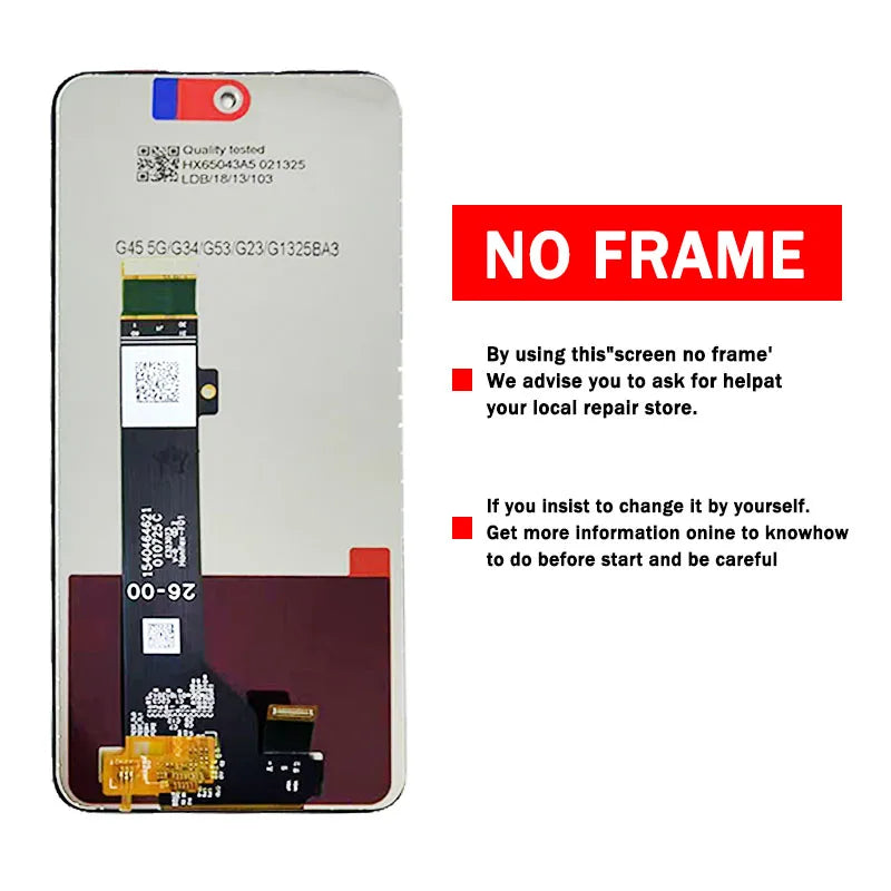 6.56" Screen For Motorola Moto G34 LCD Display Touch Screen Sensor Digiziter Assembly Replacement For Moto G34 XT2363-2 Screen Motorola phone repair parts