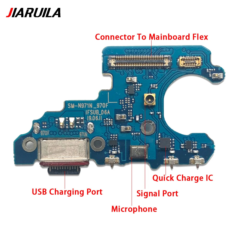 For Samsung Note 10 Plus Lite S20 Plus Ultra S981B S986B S988B N976F USB Charging Port Dock Charger Connector Board Flex Cable Samsung phone repair parts