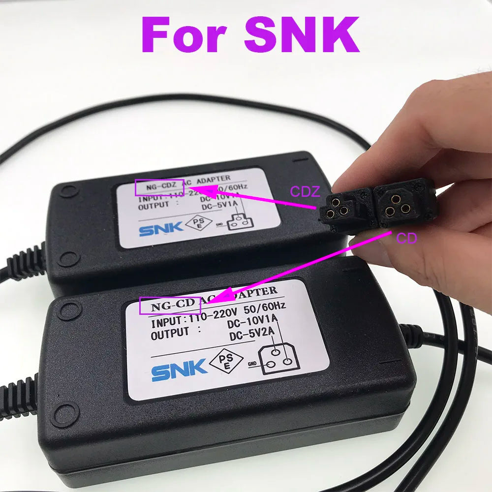 For SNK NEOGEO CD CDZ Console AC Adapter 110-220V 50/60Hz Power Supply Game console repair parts