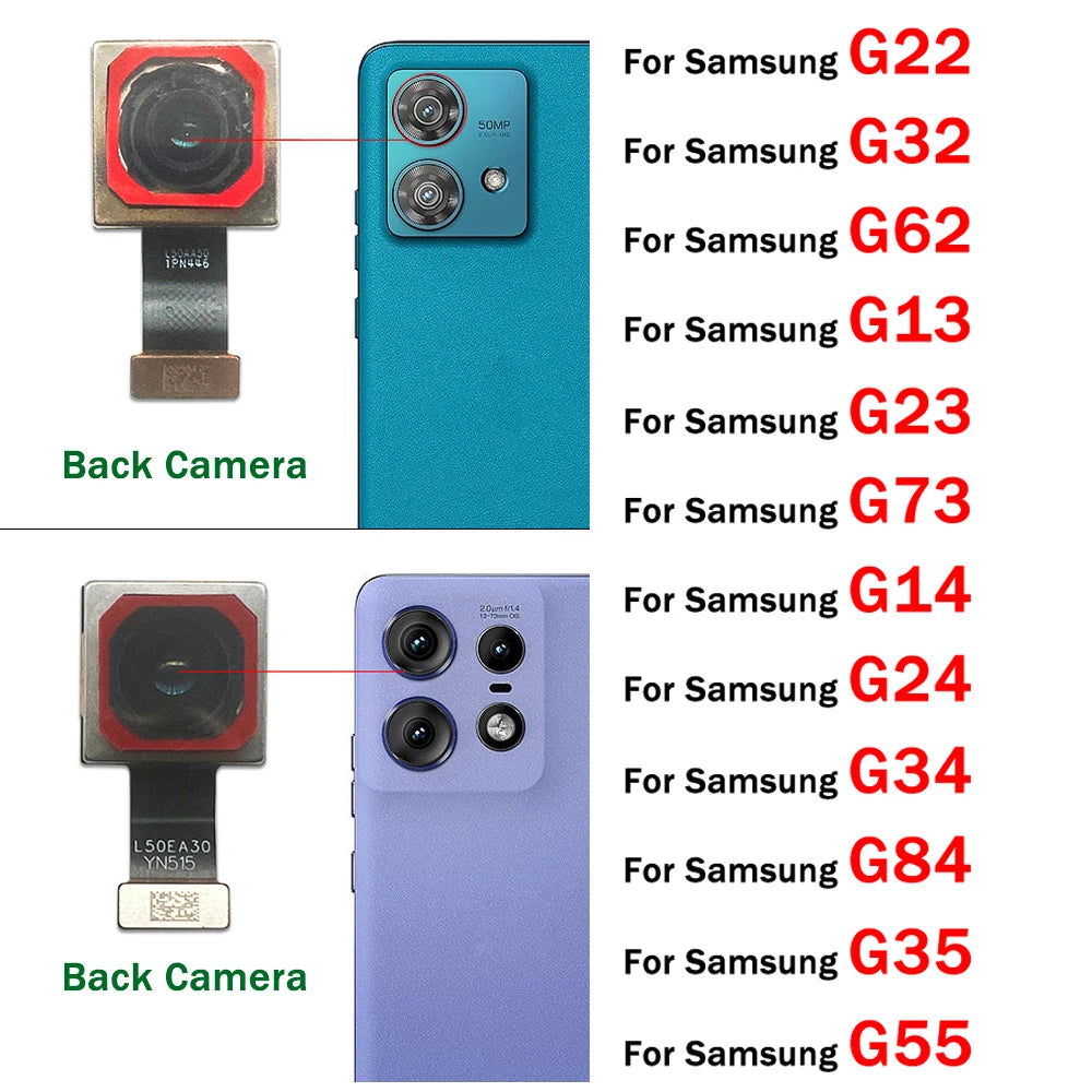 Back Rear Camera Big Main Camera Front Camera Flex Cable For Motorola Moto G22 G32 G62 G13 G23 G73 G14 G24 G55 G34 G84 G35 5G Motorola phone repair parts