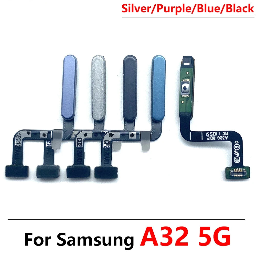 New Fingerprint For Samsung A22 A32 4G 5G ID Home Button Fingerprint Menu Return Key Recognition Sensor Flex Cable Samsung phone repair parts